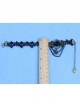 Retro Fashion Prom Black Rose Flower Lace Tassel Spider Female Anklet