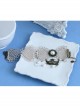 Popular Exaggerated Prom Fashion Retro Female Golden Lace Mask Pearl Tassel Anklet