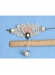 Handmade Retro Fashion Golden Lace Flower Pearl Pink Love Female With Ring Bracelet