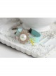 Golden Flower Pearl Retro Fashion Simple Blue Female Bracelet