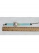 Golden Flower Pearl Retro Fashion Simple Blue Female Bracelet