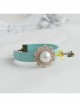 Golden Flower Pearl Retro Fashion Simple Blue Female Bracelet
