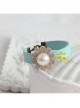Golden Flower Pearl Retro Fashion Simple Blue Female Bracelet