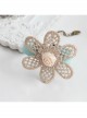 Fashion Leisure Golden Flowers Lace Roses Retro Female Blue Bracelet