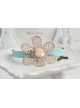 Fashion Leisure Golden Flowers Lace Roses Retro Female Blue Bracelet