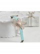 Fashion Leisure Golden Flowers Lace Roses Retro Female Blue Bracelet
