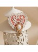 Retro Fashion Golden Lace Flower Pink Love Pearl Female Small Brooch