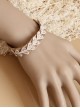 Fashion Simple Golden Lace Love Heart Hemp Rope Retro Handmade Female Bracelet