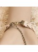 Fashion Simple Golden Lace Love Heart Hemp Rope Retro Handmade Female Bracelet