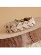Fashion Simple Golden Lace Love Heart Hemp Rope Retro Handmade Female Bracelet