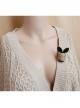 Creative Handmade Cute Retro Fashion Christmas Green Plants Leaves Female Brooch