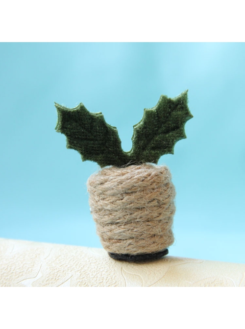 Creative Handmade Cute Retro Fashion Christmas Green Plants Leaves Female Brooch