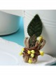 Handmade Cute Christmas Retro Fashion Female Green Plants Leaves Stamen Small Brooch