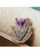 Handmade Cute Christmas Retro Fashion Female Hemp Rope Metal Flower Basket Purple Flower Small Brooch