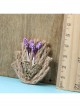 Handmade Cute Christmas Retro Fashion Female Hemp Rope Metal Flower Basket Purple Flower Small Brooch
