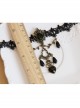 Bride Bridesmaid Handmade Retro Fashion Gothic Black Lace Flower Love Drop Diamond Female Choker