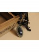 Prom Fashion Gothic Retro Black Lace Flowers Gems Female Choker