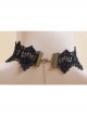Retro Gothic Fox Fur Luxury Black Fashion Lace Flower Pearl Female Choker
