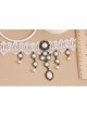Bride Fashion Baroque Retro Individuality White Pearl Lace Female Choker