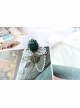 Personality Baroque Handmade Love Dark Green Rose Flower White Lace Retro Fashion Female Brooch