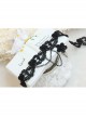 Gothic Fashion Retro Simple Black Tassel Flowers Lace Female Choker