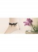 Gothic Fashion Retro Simple Star Black Lace Female Anklet