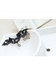 Gothic Fashion Retro Simple Star Black Lace Female Anklet