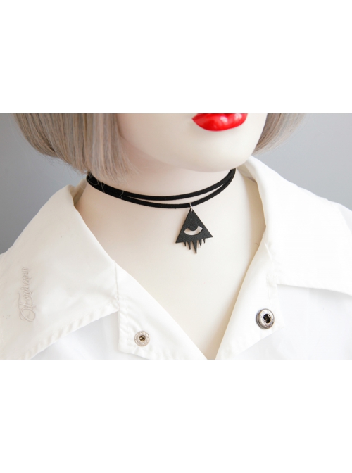 Gothic Fashion Black Butterfly Rose Flower Gemstone Retro Palace Lace Female Choker