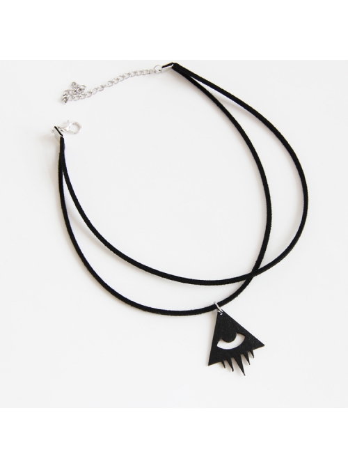 Gothic Fashion Black Butterfly Rose Flower Gemstone Retro Palace Lace Female Choker