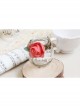 Fashion Pink Rose Flower Green Leaf Retro Hemp Rope Handmade Seaside Travel Female Bracelet