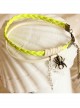 Fashion Retro Personality Yellow Braided Rope Spider Female Anklet