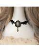 Retro Fashion Elegant Simple Beauty Head Love Black Lace Female Choker