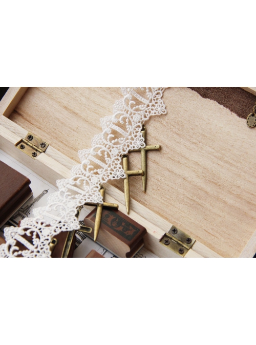 Bride Marry Cross Wedding Dress Retro Fashion Female White Lace Necklace