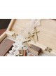 Bride Marry Cross Wedding Dress Retro Fashion Female White Lace Necklace