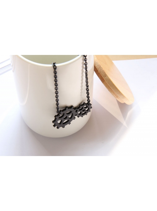 Punk Fashion Simple Black Gear Lace Retro Gothic Female Anklet