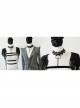 Gothic Fashion Retro Black Lace Rose Flower Female Chain Tassel Choker