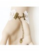 Romantic Love Sea Retro Fashion Bow Sapphire White Lace Bow Bunny Female With Ring Bracelet