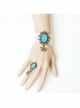Romantic Love Sea Retro Fashion Bow Sapphire White Lace Bow Bunny Female With Ring Bracelet
