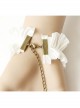 Retro Fashion Personality Leopard Print Gemstone Pink Blue Flower White Lace Female Bracelet