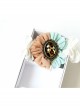 Retro Fashion Personality Leopard Print Gemstone Pink Blue Flower White Lace Female Bracelet