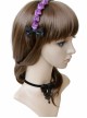 Gothic Retro Fashion Personality Black Lace Drop Pearl Sequin Bow Female Choker