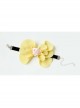 Fashion Yellow Bow Bride Pink Rose Flower Retro Female Bracelet