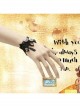 Punk Handmade Retro Gothic Black Lace Tassel Golden Skull Female Bracelet