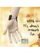Punk Handmade Retro Gothic Black Lace Tassel Golden Skull Female Bracelet