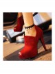 Fashion Personality Simple Gothic Black Lace Flower Tassel Female Anklet