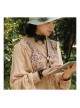 Fashion Personality Gothic Black Lace Flower Tassel Retro Female Short Necklace
