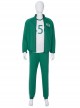 TV Drama Squid Game Contestant 456 Green Prisoner's Garb Halloween Cosplay Costume Full Set