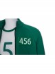 TV Drama Squid Game Contestant 456 Green Prisoner's Garb Halloween Cosplay Costume Full Set