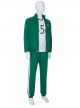 TV Drama Squid Game Contestant 456 Green Prisoner's Garb Halloween Cosplay Costume Full Set
