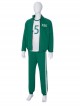 TV Drama Squid Game Contestant 456 Green Prisoner's Garb Halloween Cosplay Costume Full Set